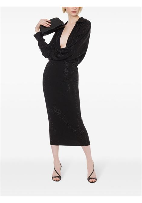 Black embellished pencil skirt Philosophy - women PHILOSOPHY DI LORENZO SERAFINI | 011857250555